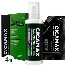 MIP Cica Max男性皮膚鎮靜多合一 正裝 200ml+補充裝 150ml組, 4個