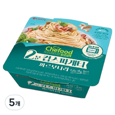 쉐푸드 2분컵 스파게티 까르보나라, 5개, 220g
