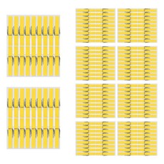 Uniart 1000 木夾 小 (2.5cm) 18入, 黃色, 10入