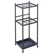 9格平面加高傘架, 1個, 黑色