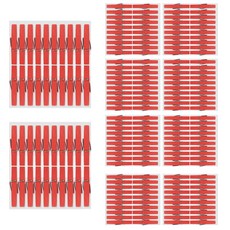 Uniart 1000 木夾 小 (2.5cm) 18入, 紅色, 10入