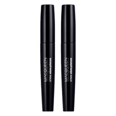 MACQUEEN 防水濃密睫毛膏, 360° Volume 快速乾燥, 易清洗, 黑色, 2支
