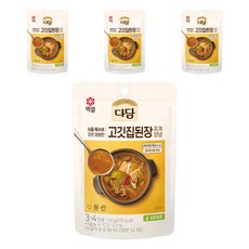다담 고깃집 된장찌개 양념, 130g, 4개