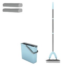 拖把組+拖把棉 2入, 1套