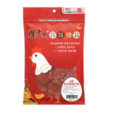 雞老大 狗零食 Q韌耐咬雞胸肉條 100%新鮮雞肉製成 無鹽低脂, 100g, 1包