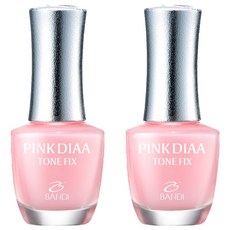 반디BANDI 네일큐어 핑크다이아 톤픽스 손톱영양제 핑크빛톤업, 7ml, 2개