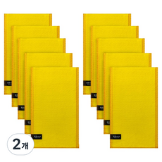 Songwol 松月 大鑽石搓澡巾組合沐浴用品, 黃色, 2個, 10入