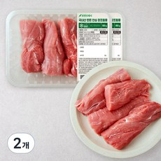 국내산 한돈 안심 장조림용 (냉장), 800g, 2개