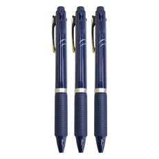 Pentel 飛龍文具 ENERGEL 三色筆 XBLC35C, 藍色, 3支