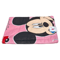 MICKEY MOUSE 米奇 繽紛海灘巾 76*152CM 375G 100%棉 台灣製, 粉色, 1條