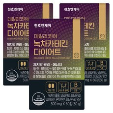 천호엔케어 데일리코어 녹차카테킨 다이어트 30g, 60정, 3개