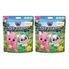 핑크퐁 맛있는 키즈 비타민, 1000정, 2개