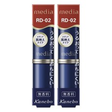 media 媚點 台灣公司貨 滋潤持久型唇膏, RD-2, 2支, 3g