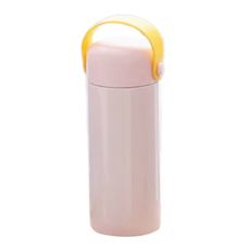 CARRY EASY 莫蘭迪提手保溫瓶 保溫保冷12-24小時 304不鏽鋼, 蘭迪粉色, 350ml, 1個