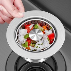 Saenghwaleobgeulyeonguso 流理台排水口不鏽鋼廚餘過濾網, 1個, 1入