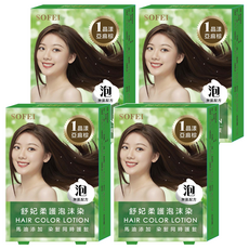 SOFEI 舒妃 馬油無氨添加泡沫染髮 20ml, 亞麻棕, 4盒