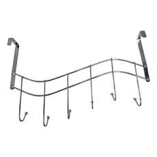 波浪門後六鉤, 鐵線鍍鉻材質, 408, 1個