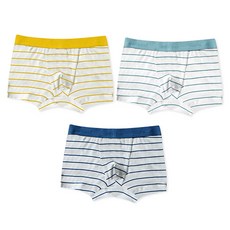 Uni FRIend 男童款條紋四角內褲 3件組