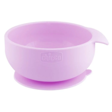 chicco 矽膠吸盤碗, 甜美女孩 粉色, 1個