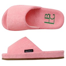 LABELLCO 女款LBLG刺繡室內拖鞋, 粉色, 1個