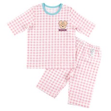 Maykids 女童款 棒棒糖兔子七分袖竹節棉家居服套裝