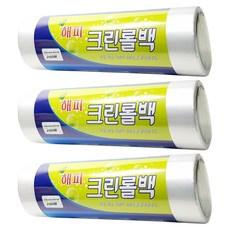 해피크린 식품 포장용 롤백 특대 35cm x 45cm, 특대(XL), 200개입, 3개