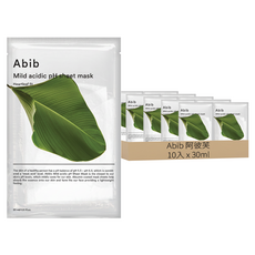 Abib 阿彼芙 台灣公司貨 PH弱酸性面膜 魚腥草 鎮靜舒緩 30ml, 10入, 1組