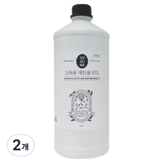 정말싫다 소독 에탄올, 2개, 1L 2개, 1L