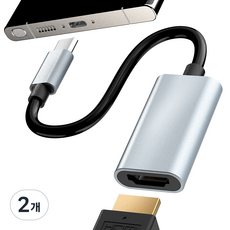GOOSPERY Type-C 轉 HDMI 轉換器 延長線 轉接頭, 2個