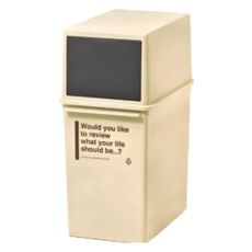 like-it CAFE STYLE 前開式矮版可疊垃圾桶 17L, 奶茶米