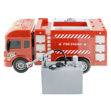 BAOLE STAR TOYS 寶樂星 聲光慣性仿真車 消防車, 紅色, 1盒