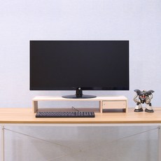 디아로마 확장 모니터받침대, 단색(우드)