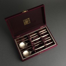 Inspoon Bonita 金餐具 2 件套, 1套, 勺子+筷子+絲盒