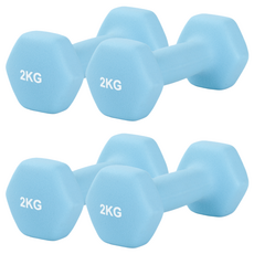LIVESPO 防滑啞鈴, 2kg, 4個