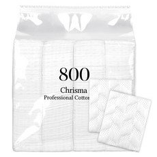 Chriama 棉質壓花化妝棉, 800片, 1包
