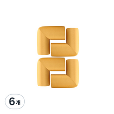 아트사인 코너보호대 ㄱ자형, 베이지, 6개