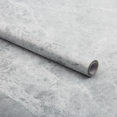 루바네 대리석 패턴 알루미늄 주방 시트지 마블 그레이, 1개