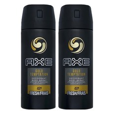 AXE 男用體香噴霧 5905 黃金誘惑, 2個, 150ml