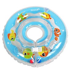 Big Wave 嬰兒脖圍泳圈 + 手動打氣筒組合, 1套, 混合顏色