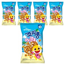 CROWN 皇冠 Jollypong Pinkfong聯名甜麥仁 棉花糖口味, 5包, 59g