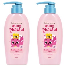 베비언스 핑크퐁 유아용 컨디셔너 자몽릴리향, 2개, 380ml