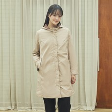 크로커다일 레이디 여성용 안감 배색 롱 패딩 점퍼 CLCWPD102