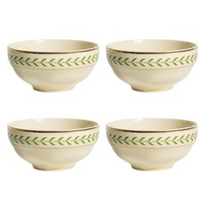 시라쿠스 리프 대접 13.8cm 4p, 그린로렐, 4개