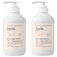 jmella 法式漫舞香水身體乳液 No.04 Queen 5 弱酸性溫和配方 無添加17種化學成分 500ml, 2瓶