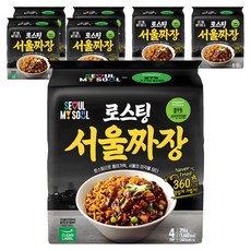풀무원자연건면 로스팅 서울 짜장 99g, 28개