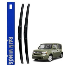RAIN WINGS Nissan專用前雨刷組, 1套, 日產 Cube (10~15年)