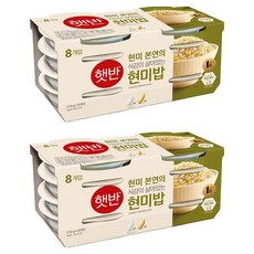 햇반 현미밥, 210g, 16개