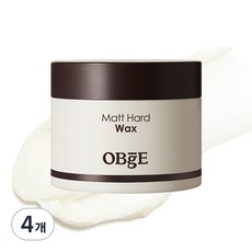 OBge 퍼퓸 매트 하드 헤어왁스, 120g, 4개