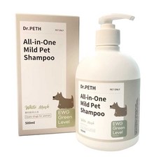 Dr.fuss低刺激動物藥用外用品多合一狗狗洗髮精 白麝香, 500ml, 1個