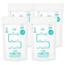 生活大師 小蘇打粉 - 天然清潔、除臭、去污 居家清潔好幫手, 650g, 4包